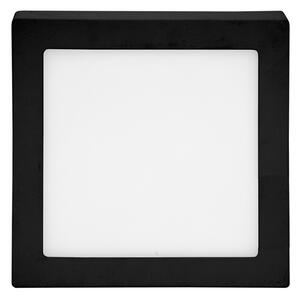 T-LED Černý přisazený LED panel hranatý 120x120mm 6W Barva světla: Denní bílá 102151
