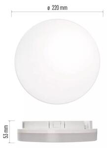 EMOS Bílé LED stropní/nástěnné svítidlo s pohybovým čidlem 15W IP54 ZM4328