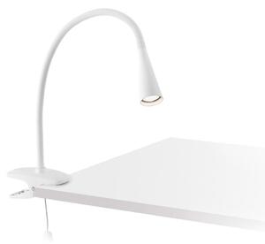 FARO Stolní LED lampa LENA s klipem Barva: Bílá