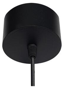 LED2 3251433 Luky Z, černý závěsný váleček, 10/13/17/20W LED 3000K, výška 19,2cm