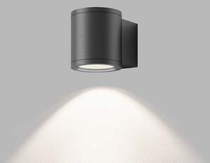 LED2 5131504 Mido 1, antracitové venkovní nástěnné svítidlo s jednostranným svícením, 1xGU10, výška 9cm, IP54