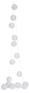 Livarno home Světelný LED řetěz XXL / Závěsné solární LED světlo (lampion, bílá) (100389227001)