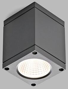 LED2 5130334 Kubo, antracitové stropní válečkové svítidlo, 6W LED 3000K, 8x8x10,5cm IP54