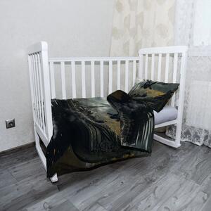 Sablio Mikroplyšové dětské povlečení do postýlky Vikingové Loď - 120x90 / 40x60
