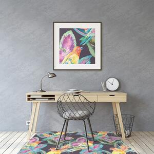 Podložka pod kancelářskou židli barevné papoušky
