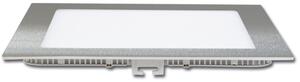 Ecolite Stříbrný vestavný LED panel hranatý 300 x 300mm 25W Barva světla: Denní bílá LED-WSQ-25W/41/CHR