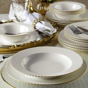 ASIR Porcelánová jídelní souprava 18 ks GOLD bílá zlatá