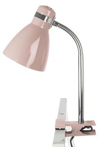 Lampa na klip Study metal soft pink Leitmotiv (Barva- růžová)