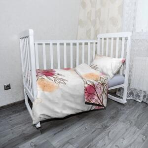 Sablio Dětské povlečení do postýlky Jarní akvarel - 120x90 / 40x60