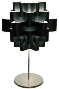 Quadrifoglio Group Sun, designová stolní lampička z černého textilu, 1x16W LED E27, výška 71cm