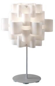 Quadrifoglio Group Sun, designová stolní lampička z bílého textilu, 1x16W LED E27, výška 71cm