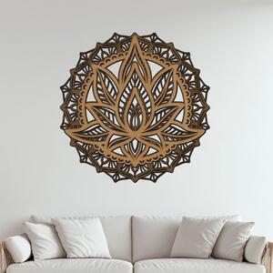 Dřevěná vrstvená mandala KVĚT VĚČNOSTI | Rozměry (cm): 60x60 | Zvolte barvu dekoru: Buk-Ořech-Wenge