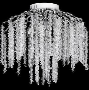 Přisazený lustr 6xE14/60W/230V + 3xLED/3W pr. 54 cm lesklý chrom