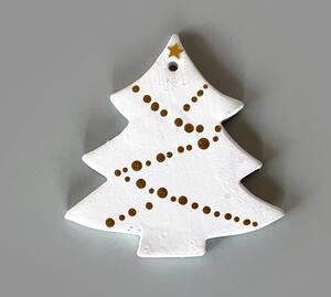 Vánoční ozdoba stromeček Keramika Andreas