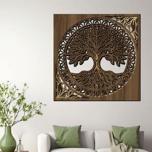 Dřevěný strom ZÁZRAKŮ | Rozměry (cm): 40x40 | Zvolte barvu dekoru: Dub zlatý-Ořech-Wenge