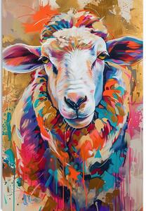 Obraz ovce s imitací malby