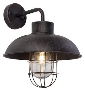 Brilliant - Venkovní nástěnná lampa PORTLAND 1xE27/60W/230V černá/patina