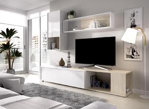 Obývací stěna, tři způsoby sestavení Obi glossy white