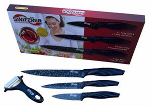 4-dílná sada kuchyňských nožů Switzner SW-7777-BLK