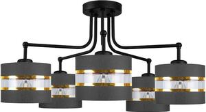 Candellux Andy stropní světlo 5x40 W černá-zlatá 35-06158