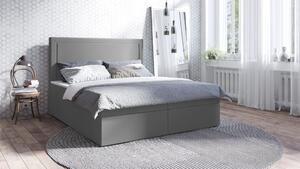 Čalouněná postel RUBY 90x200 cm Odstín látky: Světlá šedá (Trinity 14) - eTapik