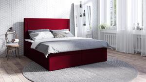 Čalouněná postel RUBY 90x200 cm Odstín látky: Rudá (Kronos 02) - eTapik