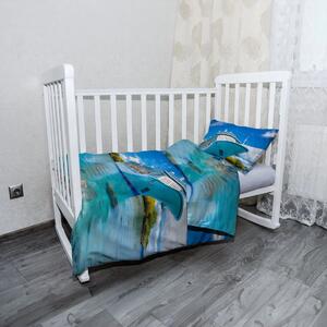 Sablio Mikroplyšové dětské povlečení do postýlky Luxusní výletní loď v tropickém ráji - 120x90 / 40x60