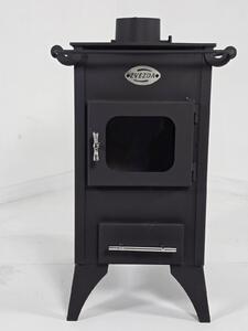 ZVEZDA Retro 22, Volně stojící kamna na dřevo s prosklením, 6,8 kW, Ø 130 mm