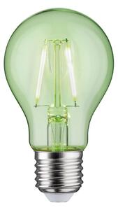 Paulmann 28724, LED žárovka se zeleným světlem, 1,1W LED E27, výška 10,6cm