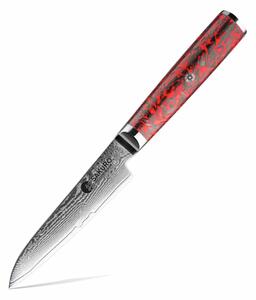Loupací nůž z damaškové oceli S35VN Inferno SaKuRo 10 cm