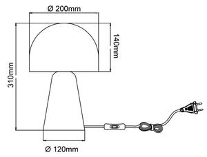 Brilliant - Stolní lampa NALAM 1xE14/40W/230V béžová/jasan