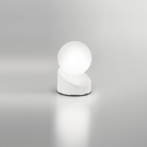 Fabas 3360-30-102 Gravity, bílá dotyková stolní lampa LED 5W 3000K, průměr 10cm