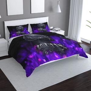 Sablio Povlečení BLACK PANTHER Fialová luminescence - 140x200 / 90x70