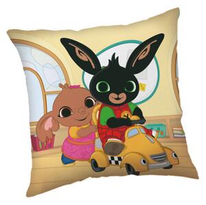 Jerry Fabrics Polštářek Králíček Bing Lets Play 40x40 cm