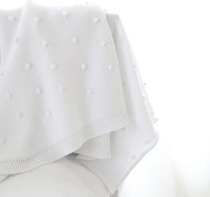Bavlněná deka pro miminko POPCORN ooh noo bílá*