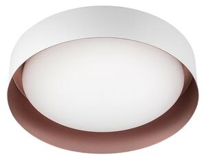 Linea Light 8293 Crew_2, stropní svítidlo s bílo-měděným límcem, 17W LED 3000K, prům. 33cm