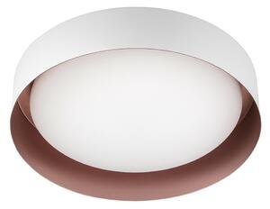 Linea Light 8286 Crew_2, stropní svítidlo s bílo-měděným límcem, 12W LED 3000K, prům. 26cm