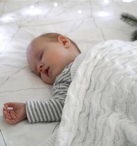 Bavlněná deka pro miminko SLEEPY CLOUD ooh noo bílá *