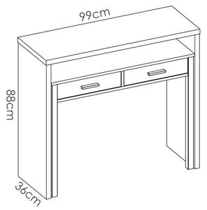 Dvojitý psací stůl v minimalistickém designu Seven