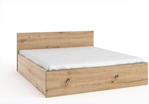 Manželská postel s úložným prostorem 160X200 NAIRI - dub artisan