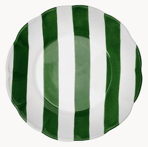 Ručně malovaný mělký talíř Stripe