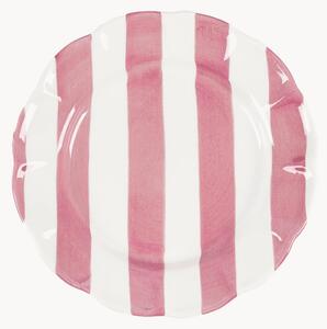 Ručně malovaný salátový talíř Stripe