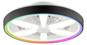Brilliant - LED RGBW Stropní ventilátor se světlem GAIANO LED/48W/230V černá +DO