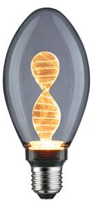 Paulmann 28883 Helix Inner Glow, kouřová dekorativní žárovka E27 LED 3,5W 1800K, průměr 7,5cm