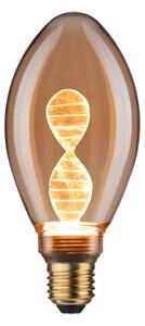 Paulmann 28884 Helix Inner Glow, zlatá dekorativní žárovka E27 LED 3,5W 1800K, průměr 7,5cm