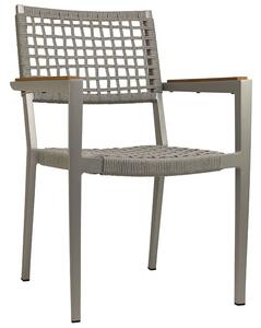 Zahradní jídelní židle CHAMPION GREY Exteriér | Zahradní židle