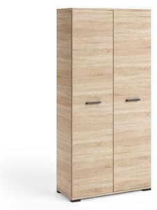 Šatní dvoudveřová skříň 90 cm KLENRI - dub sonoma