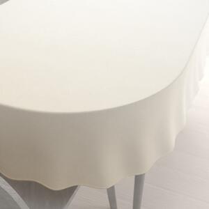 Biante Teflonový oválný ubrus TF-131 Šampaň bez vzoru 80x120 cm