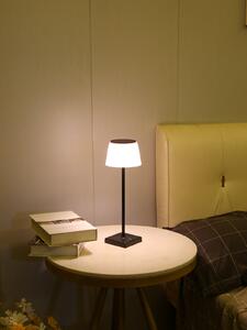 Venkovní solární LED stolní lampička Immax BONITO, černá, 4W, 200lm, CCT, stmívatelná