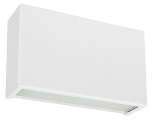 Linea Light 8255M Box_W, bílé nástěnné svítidlo se svícením nahoru/dolů, 10W LED 2700K, délka 13,9cm